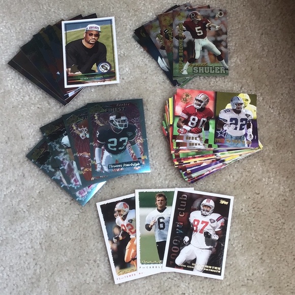 Vintage 1995-1996 Topps NFL Trading Cards, Lot of 49 Cards - Picture 13 of 13
